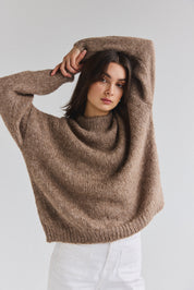 Suri Crew Jumper - Taupe