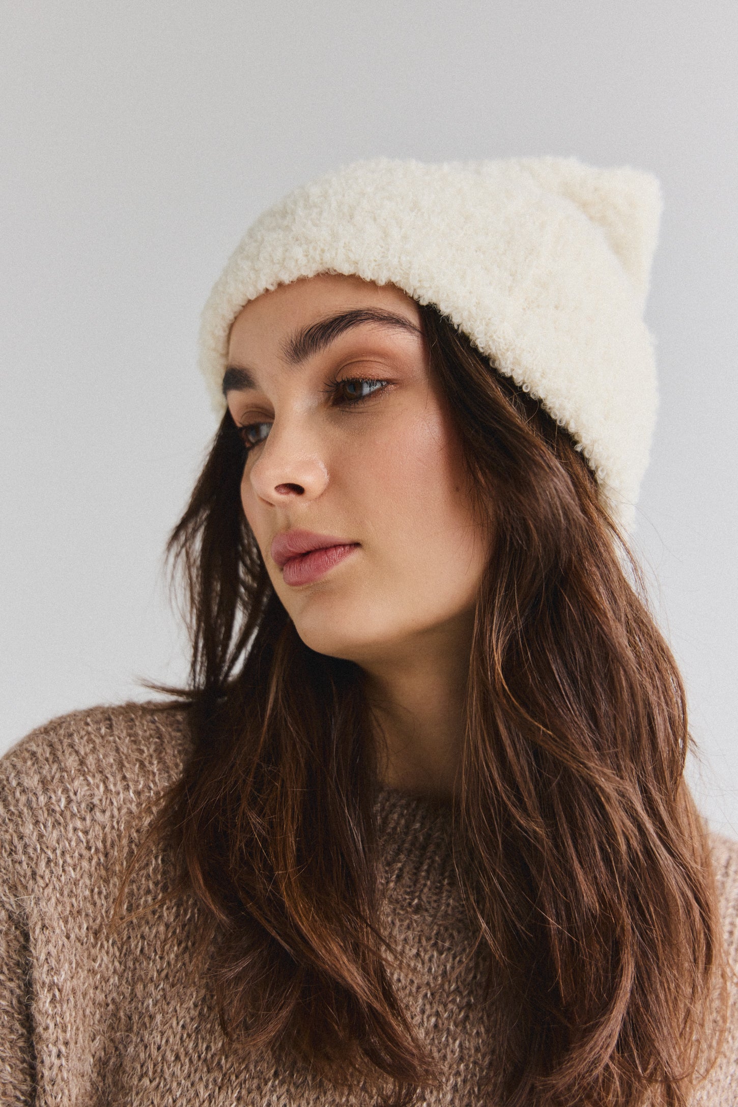 Florian Alpaca Beanie - Cream