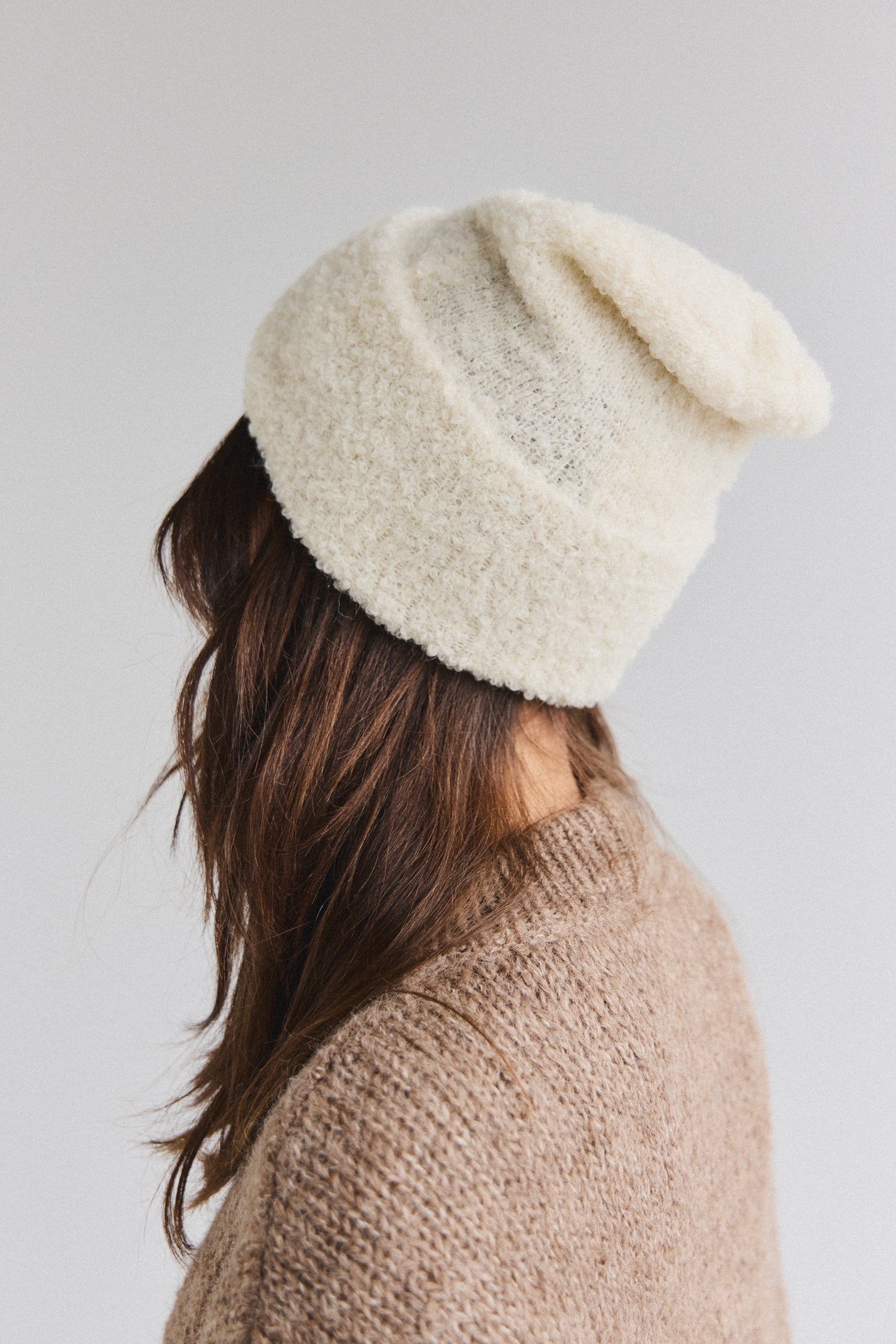 Florian Alpaca Beanie - Cream