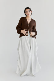 Muyu Cardigan - Chocolate
