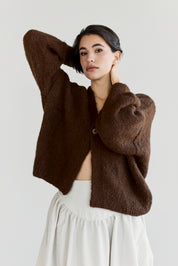 Muyu Cardigan - Chocolate