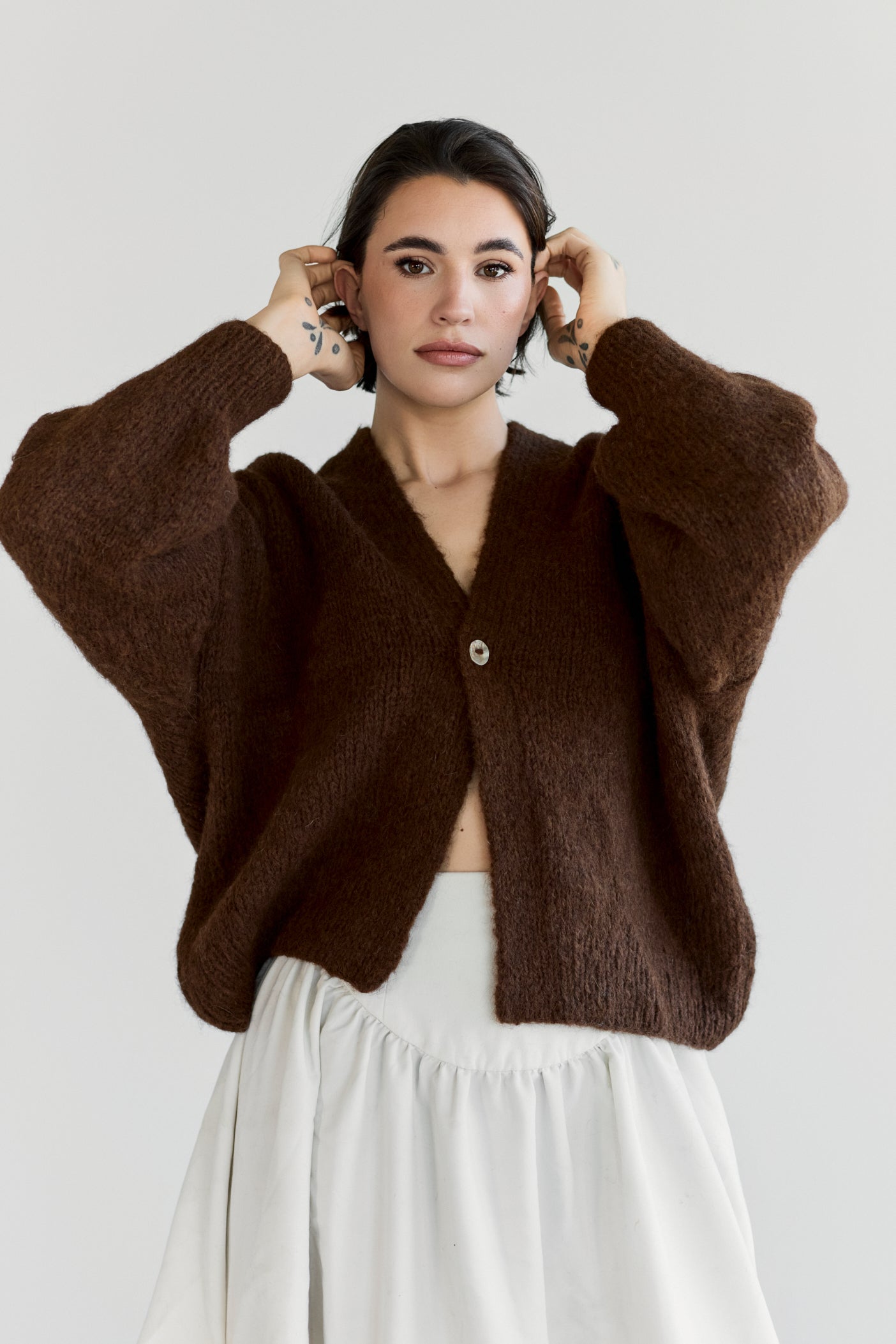Muyu Cardigan - Chocolate