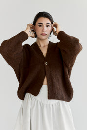 Muyu Cardigan - Chocolate