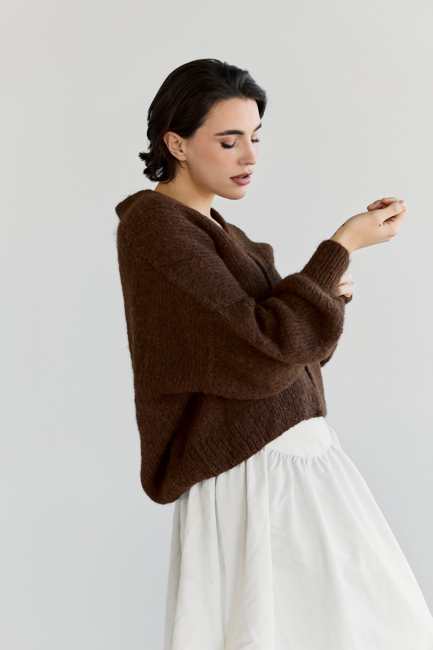 Muyu Cardigan - Chocolate