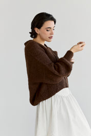 Muyu Cardigan - Chocolate