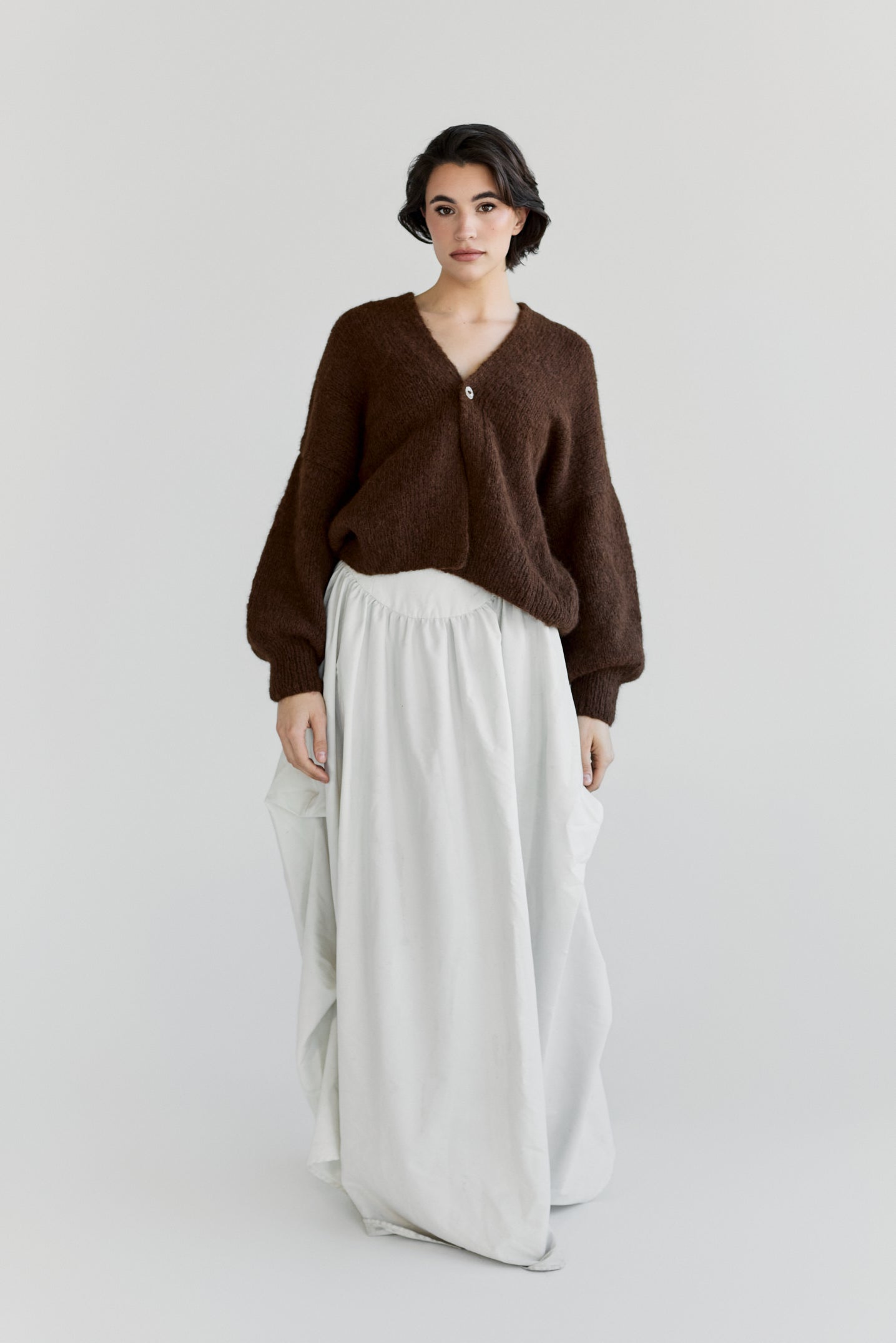 Muyu Cardigan - Chocolate
