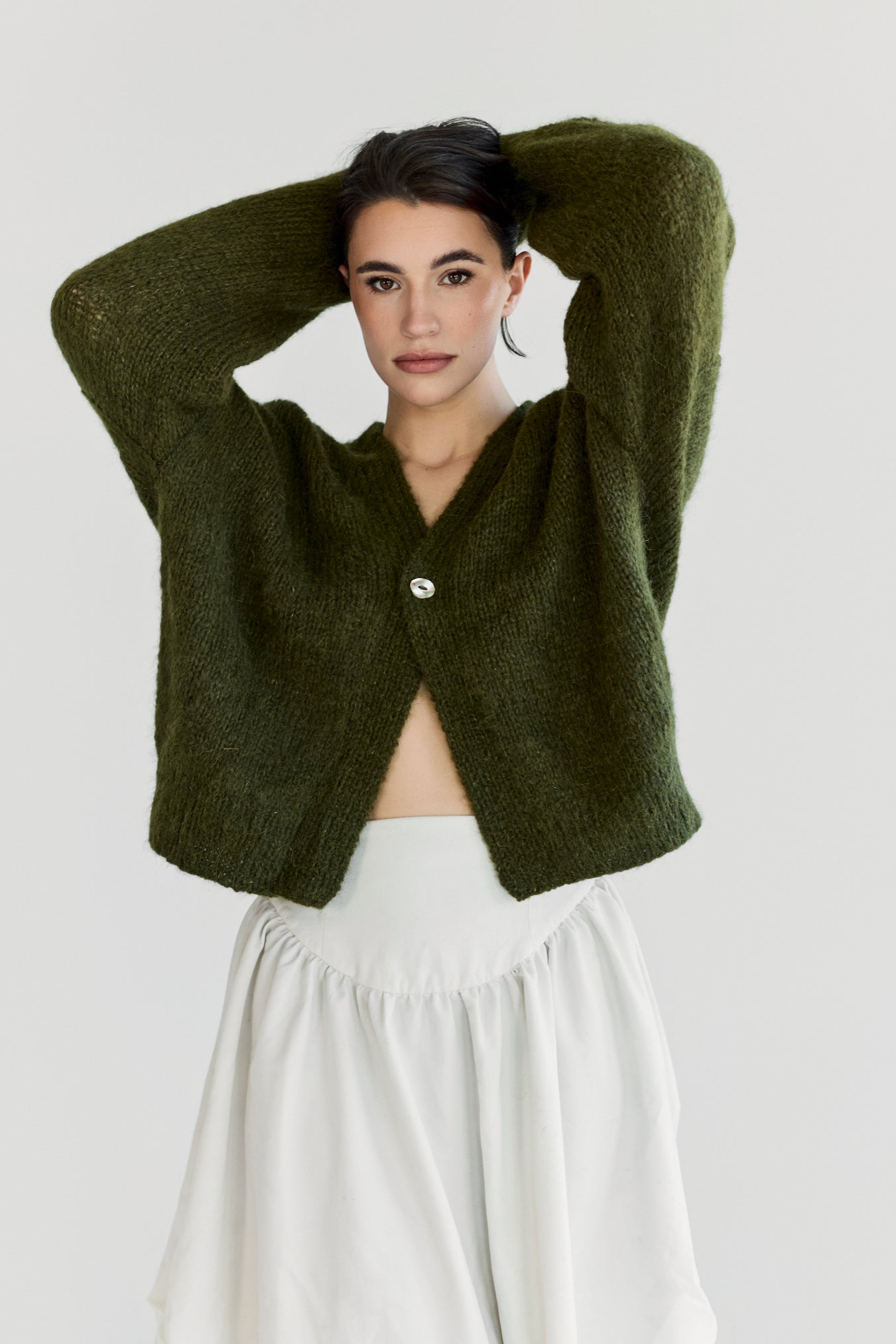 Muyu Cardigan - Meadow Green
