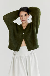 Muyu Cardigan - Meadow Green