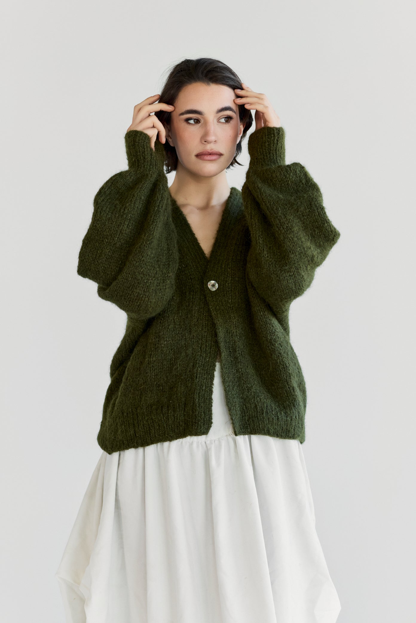 Muyu Cardigan - Meadow Green