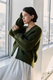 Muyu Cardigan - Meadow Green