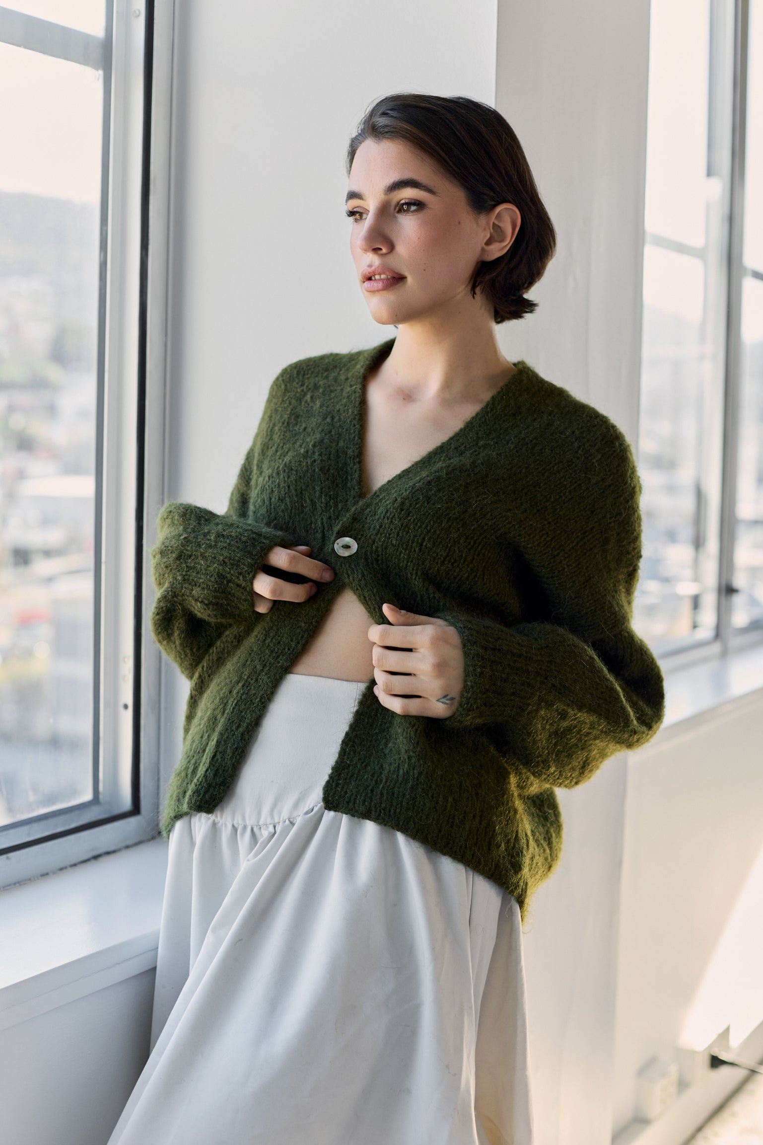 Muyu Cardigan - Meadow Green