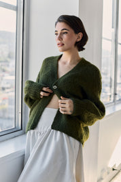 Muyu Cardigan - Meadow Green