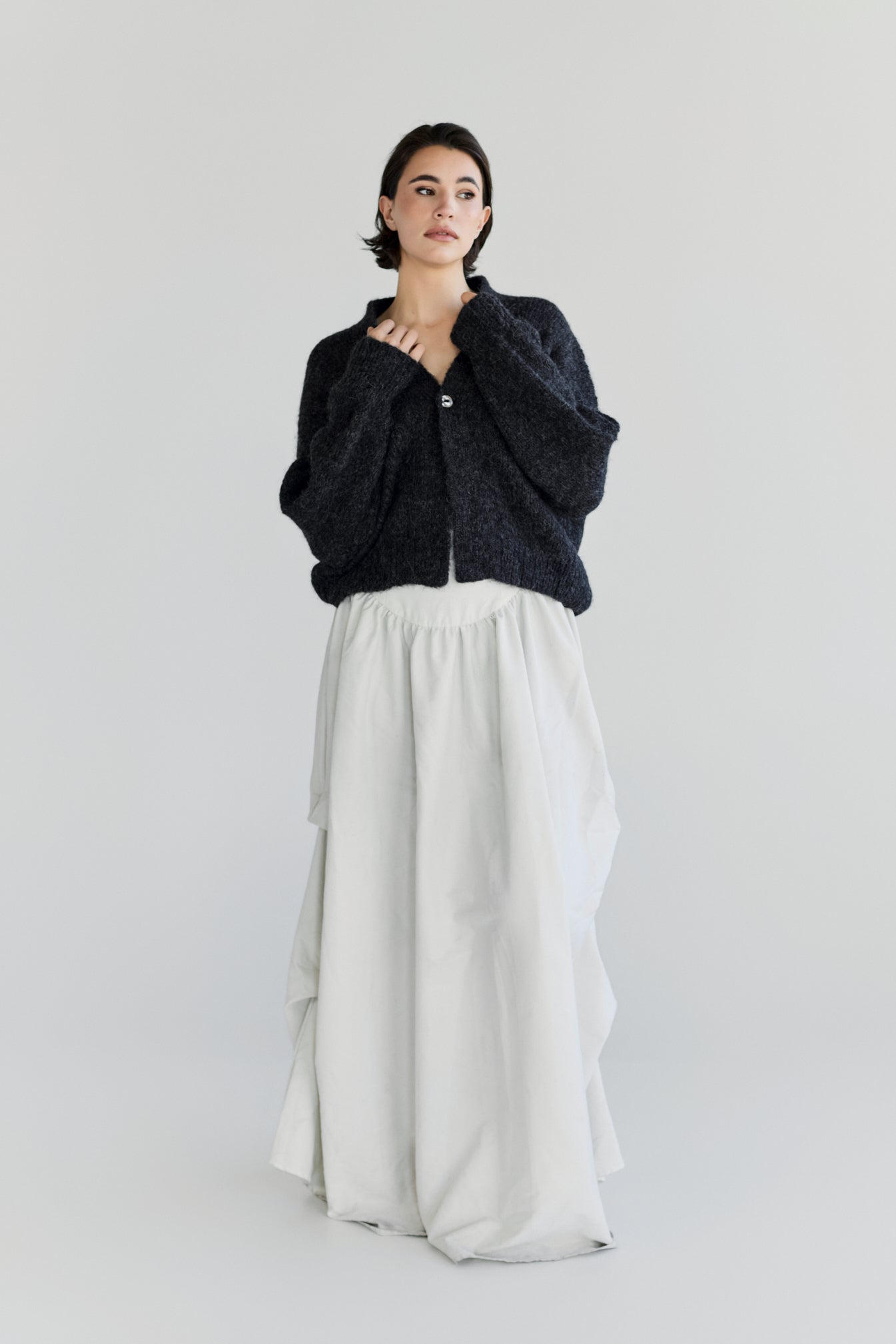 Muyu Cardigan - Charcoal