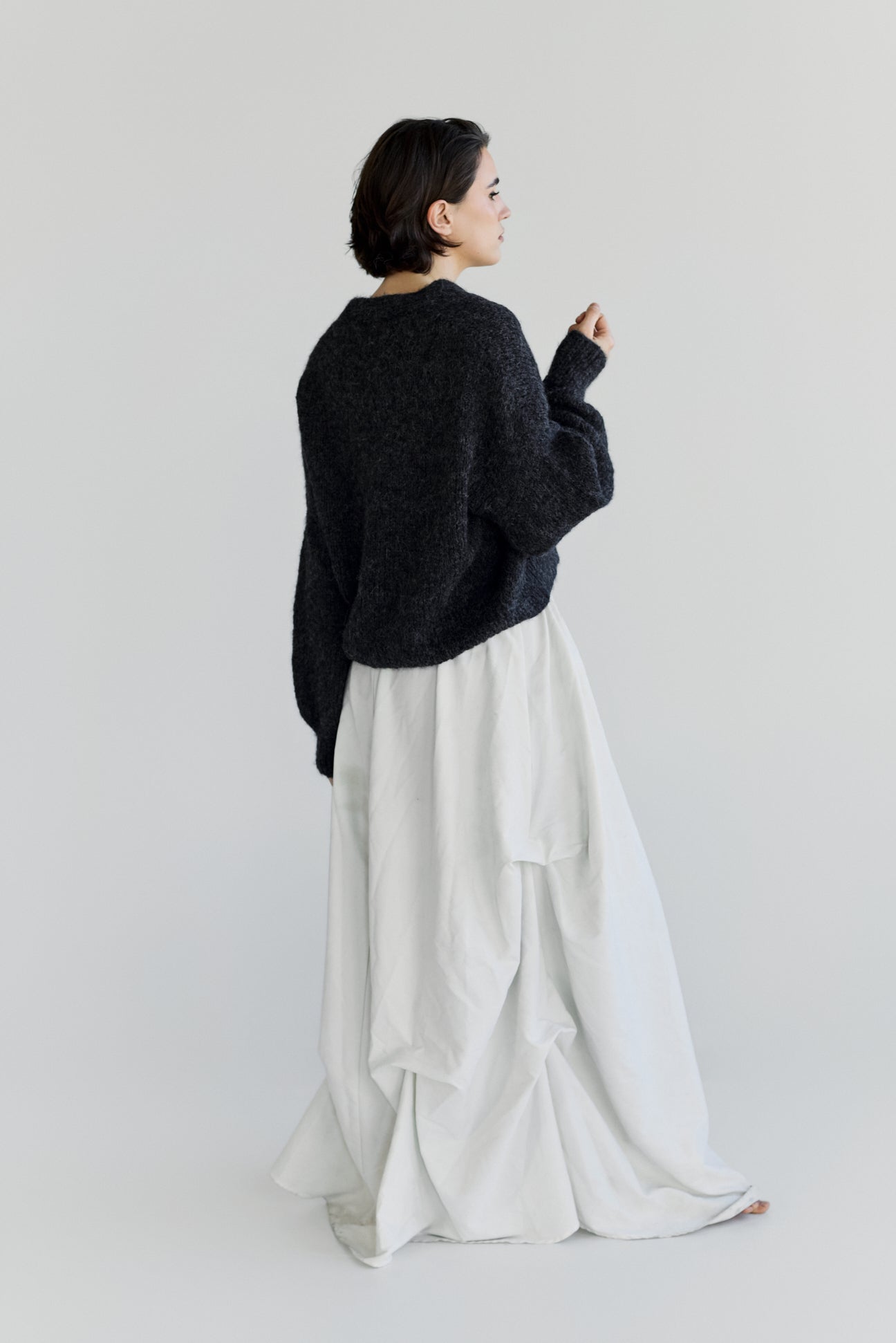 Muyu Cardigan - Charcoal