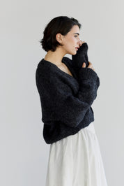 Muyu Cardigan - Charcoal