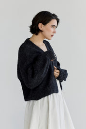 Muyu Cardigan - Charcoal