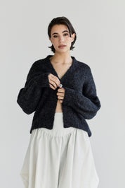 Muyu Cardigan - Charcoal