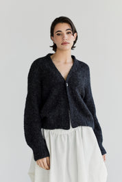 Muyu Cardigan - Charcoal