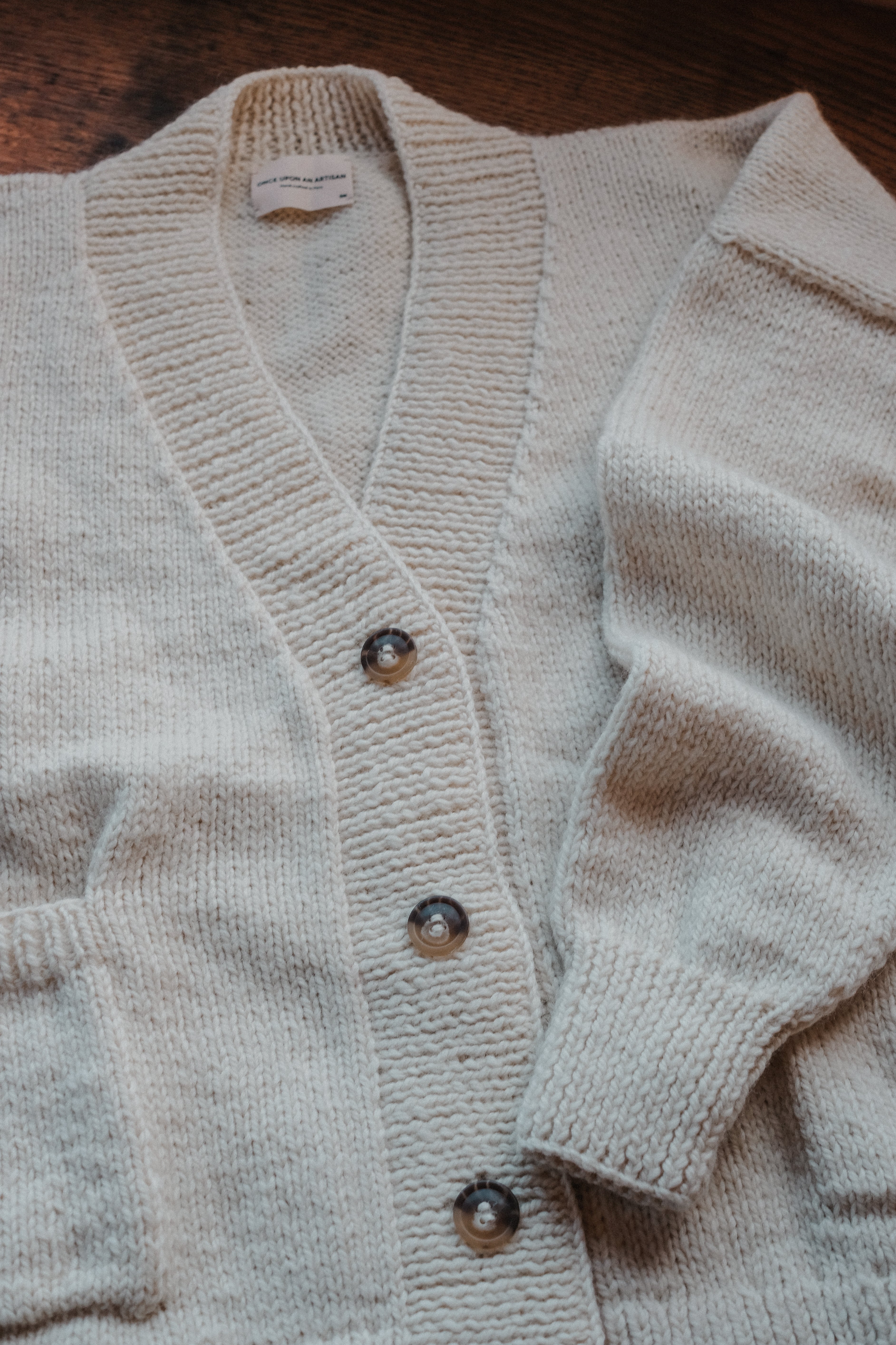 Teo Andean Wool Cardigan - Cream – Once Upon an Artisan Teo Andean Wool Cardigan - Cream – Once Upon an Artisan