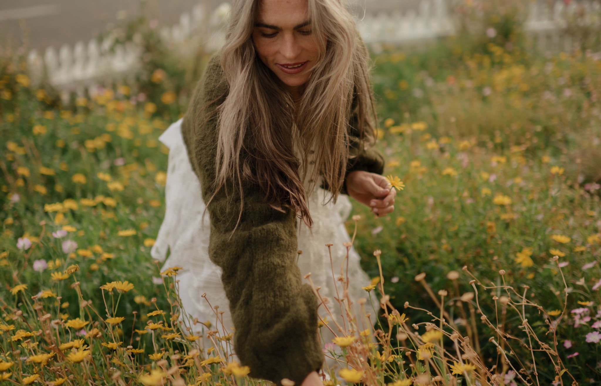 NEW colour - Lima Alpaca Cardigan - Meadow Green