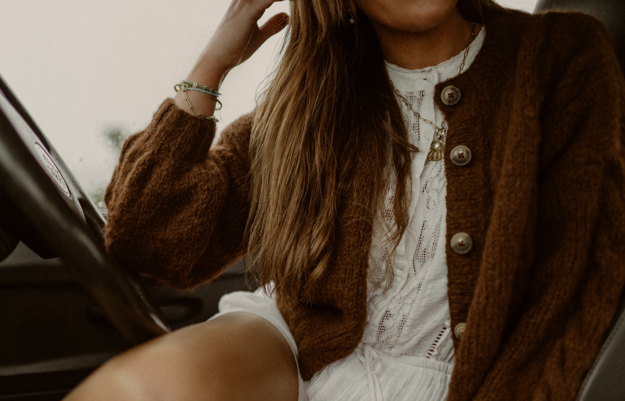 NEW colour - Lima Alpaca Cardigan - Cacao