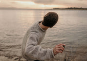 The Andean — Men's Heritage Roll-Neck Knit (Tweed Grey)