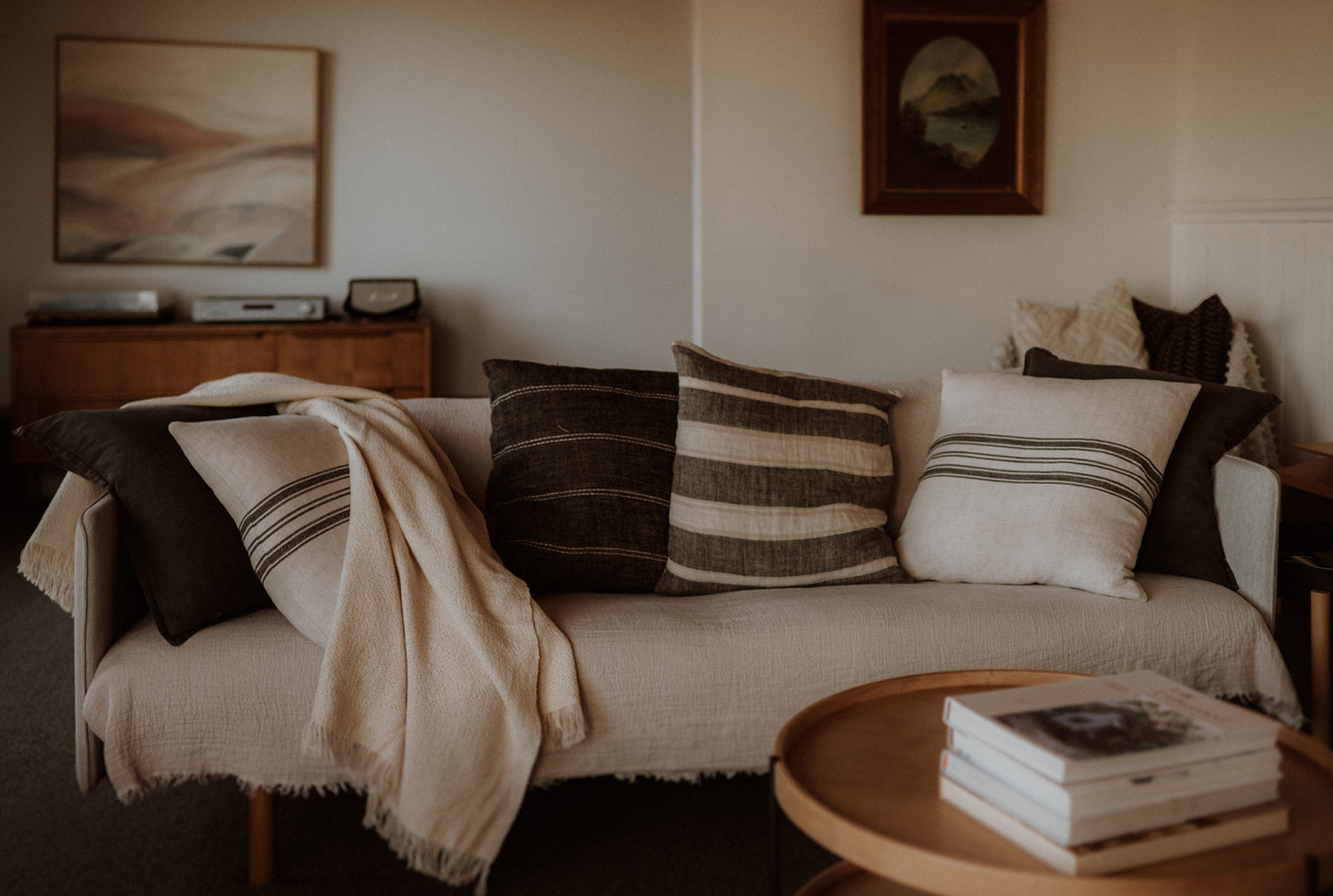 Organic cotton throws