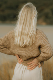 NEW - Bonita Cropped Cardi - Caramel