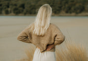 NEW - Bonita Cropped Cardi - Caramel