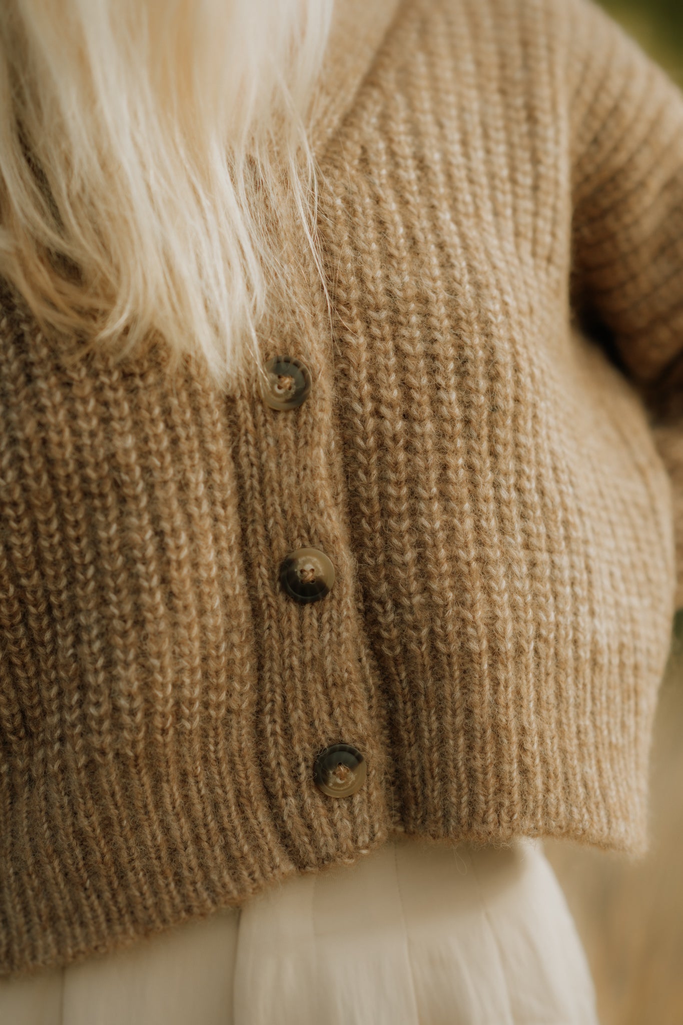 NEW - Bonita Cropped Cardi - Caramel