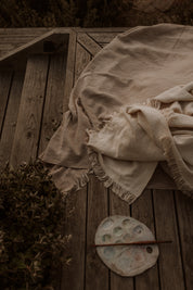 Organic cotton throws