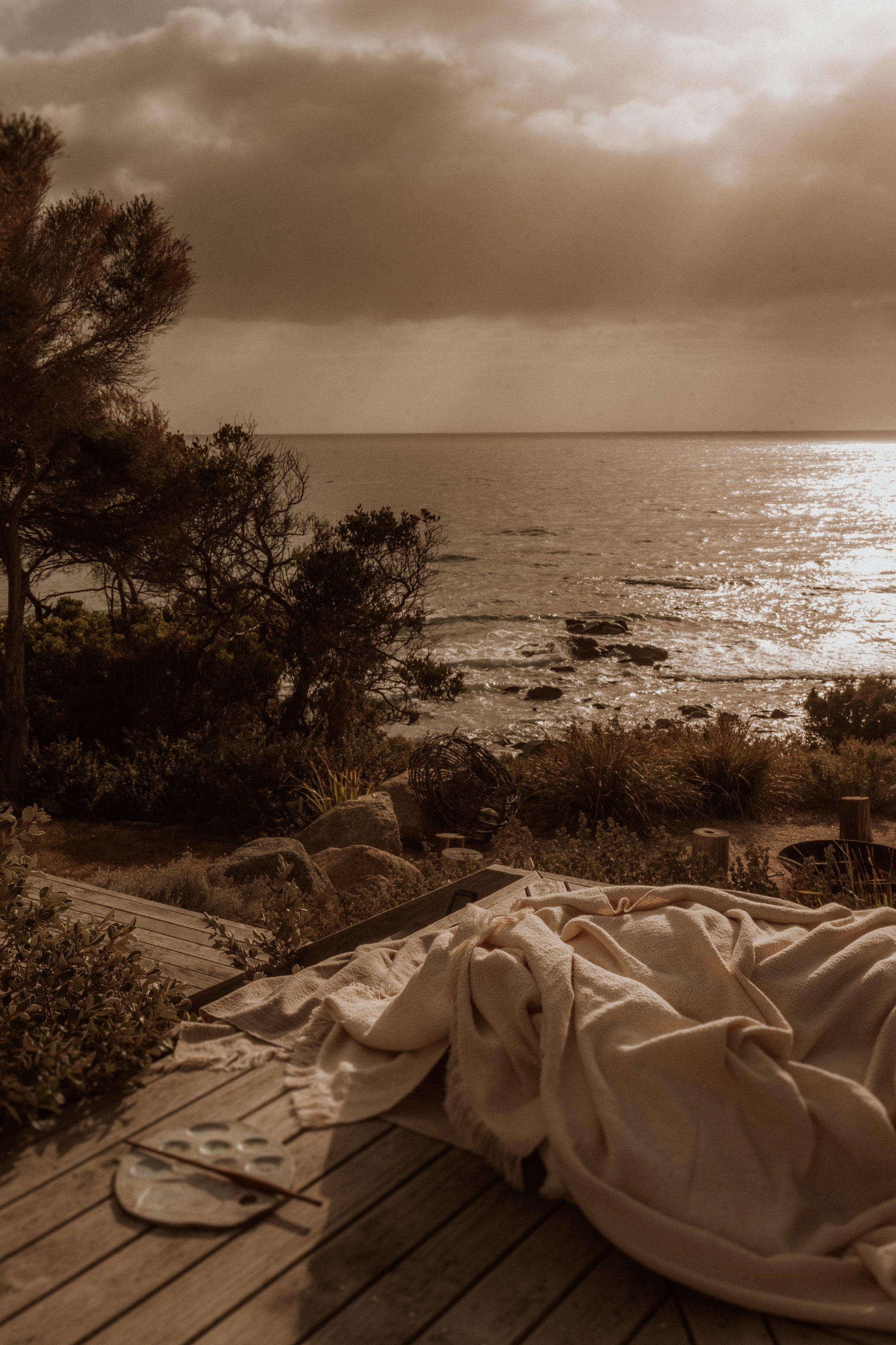 Organic cotton throws