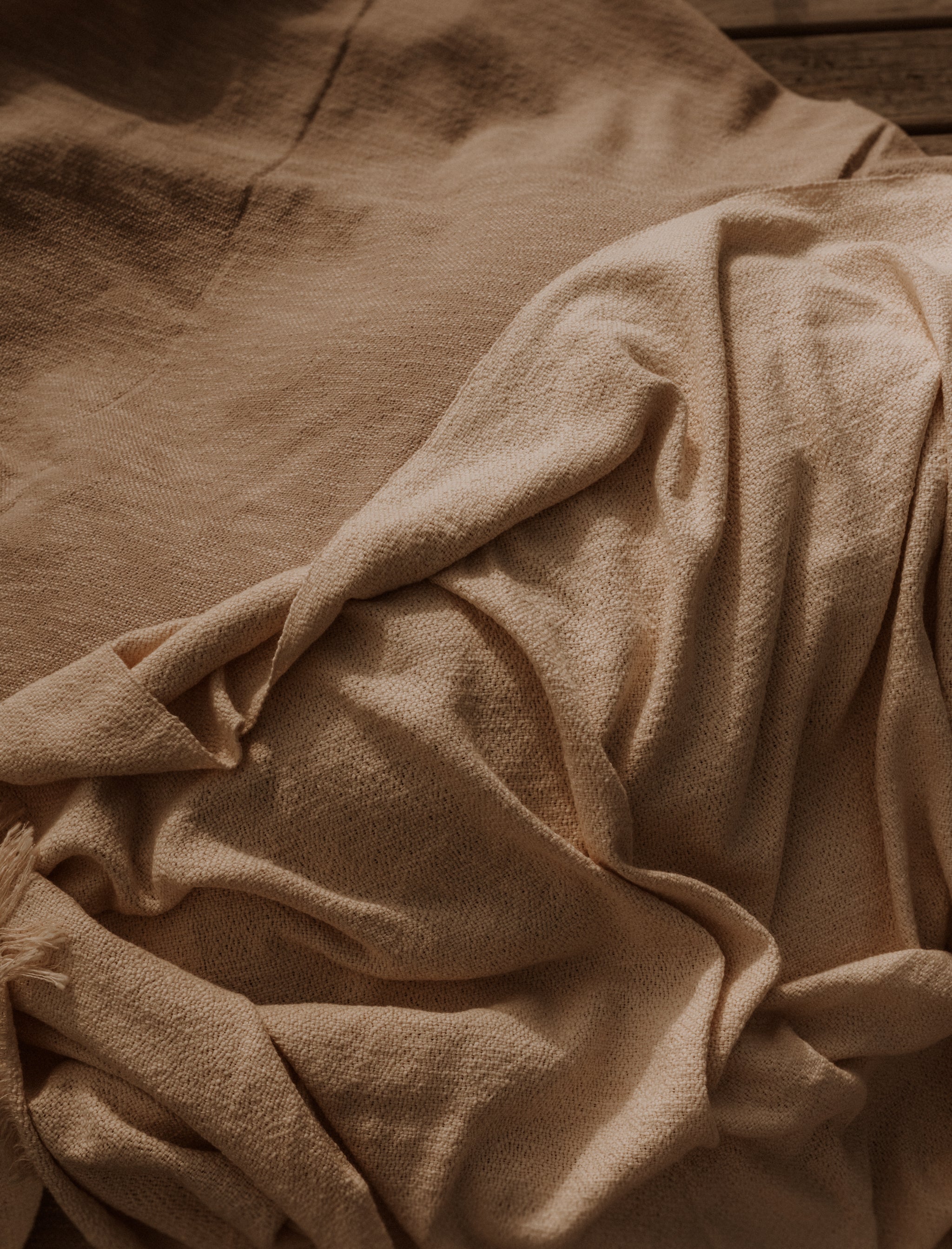 Organic cotton throws