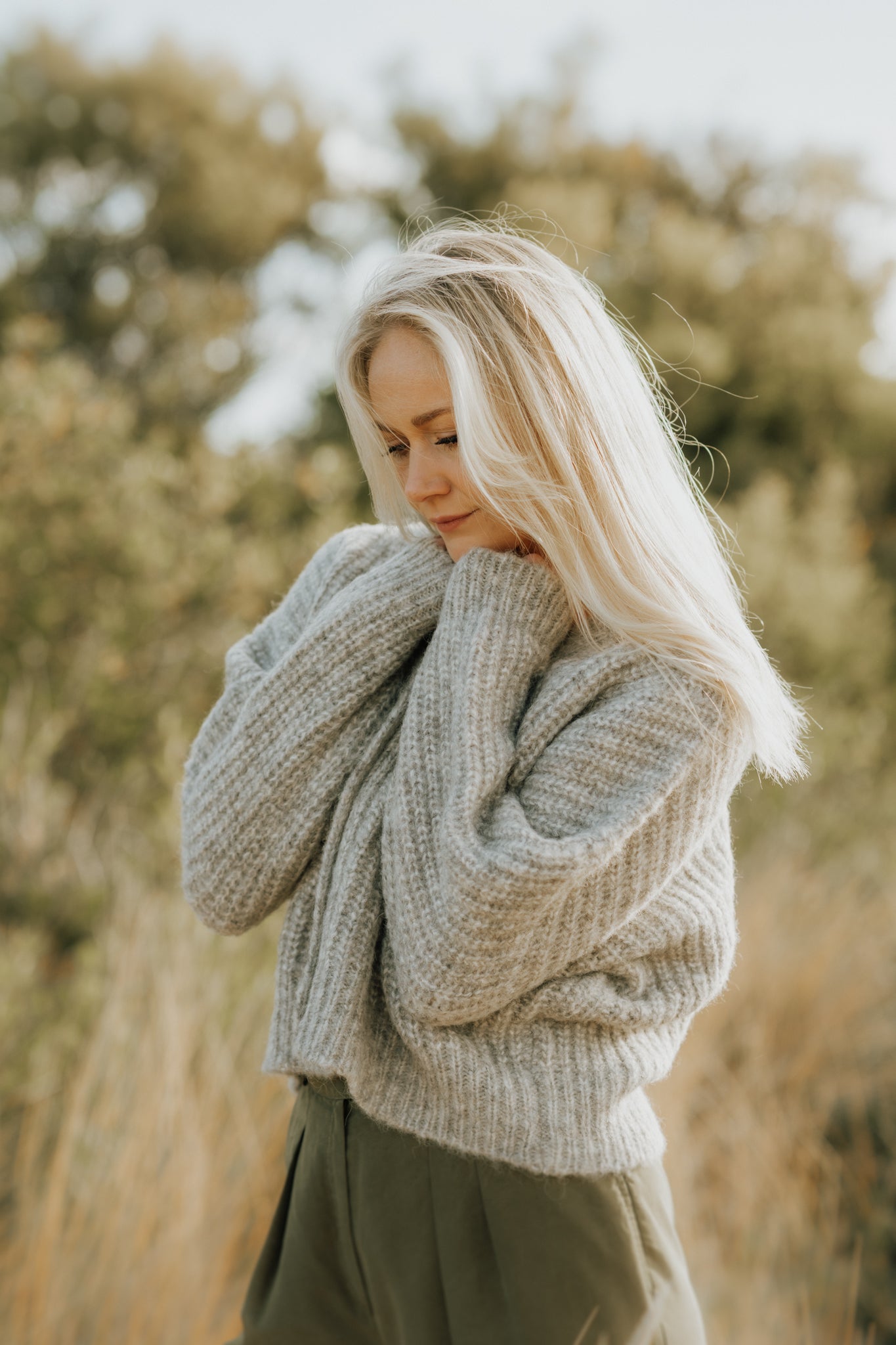 NEW - Bonita Cropped Cardi - Fog