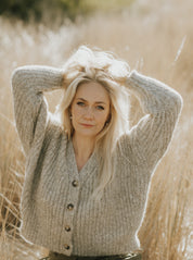 NEW - Bonita Cropped Cardi - Fog