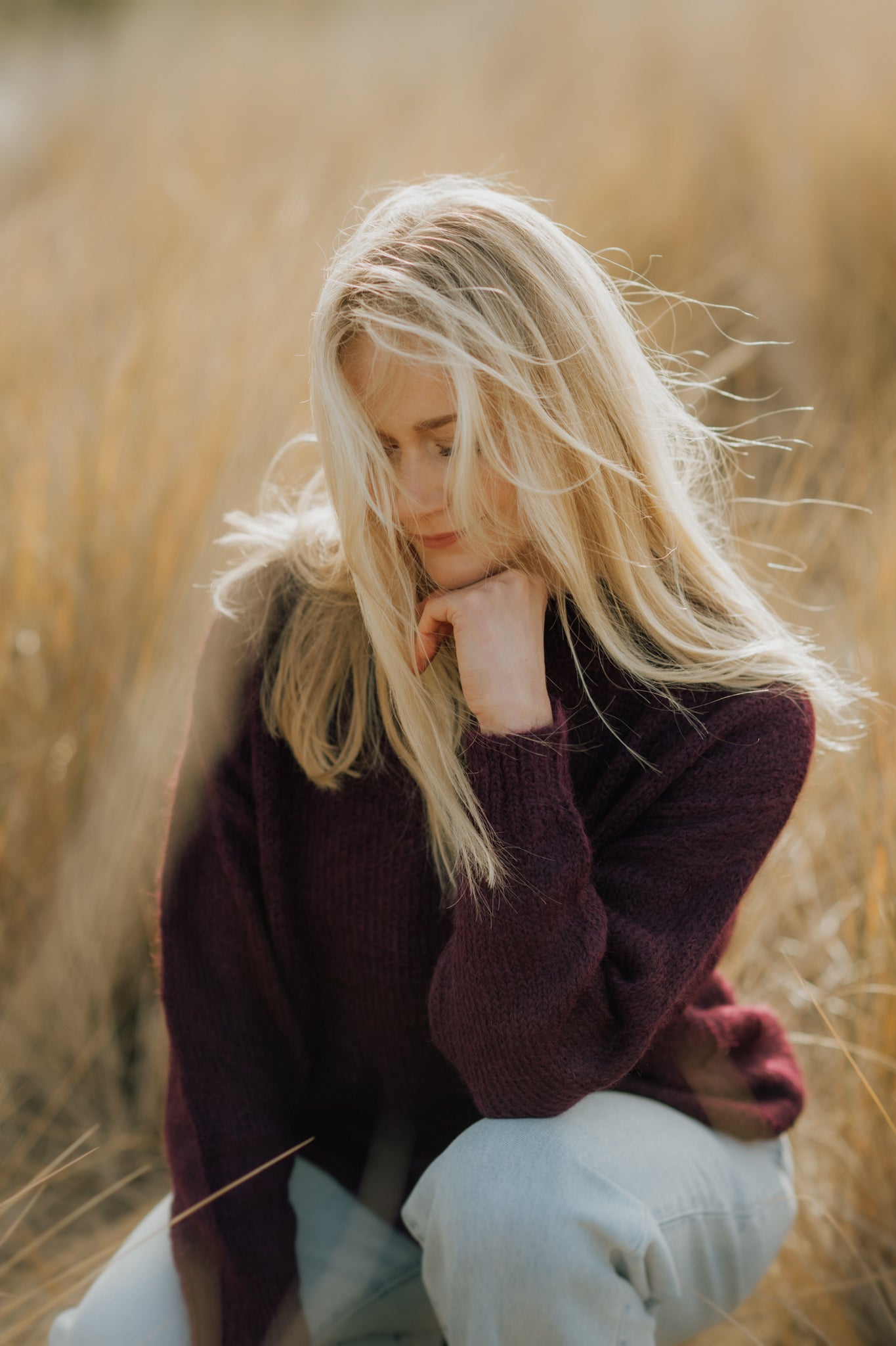 Suri Crew Jumper - Limited Edition Cherry