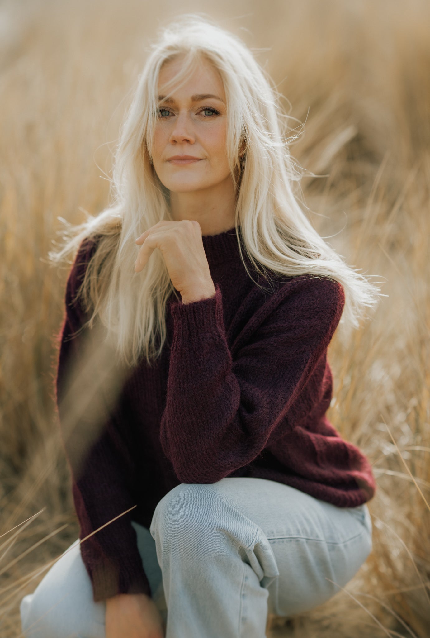 Suri Crew Jumper - Limited Edition Cherry