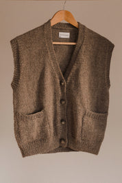 Charlie Andean Wool Vest - Mushroom