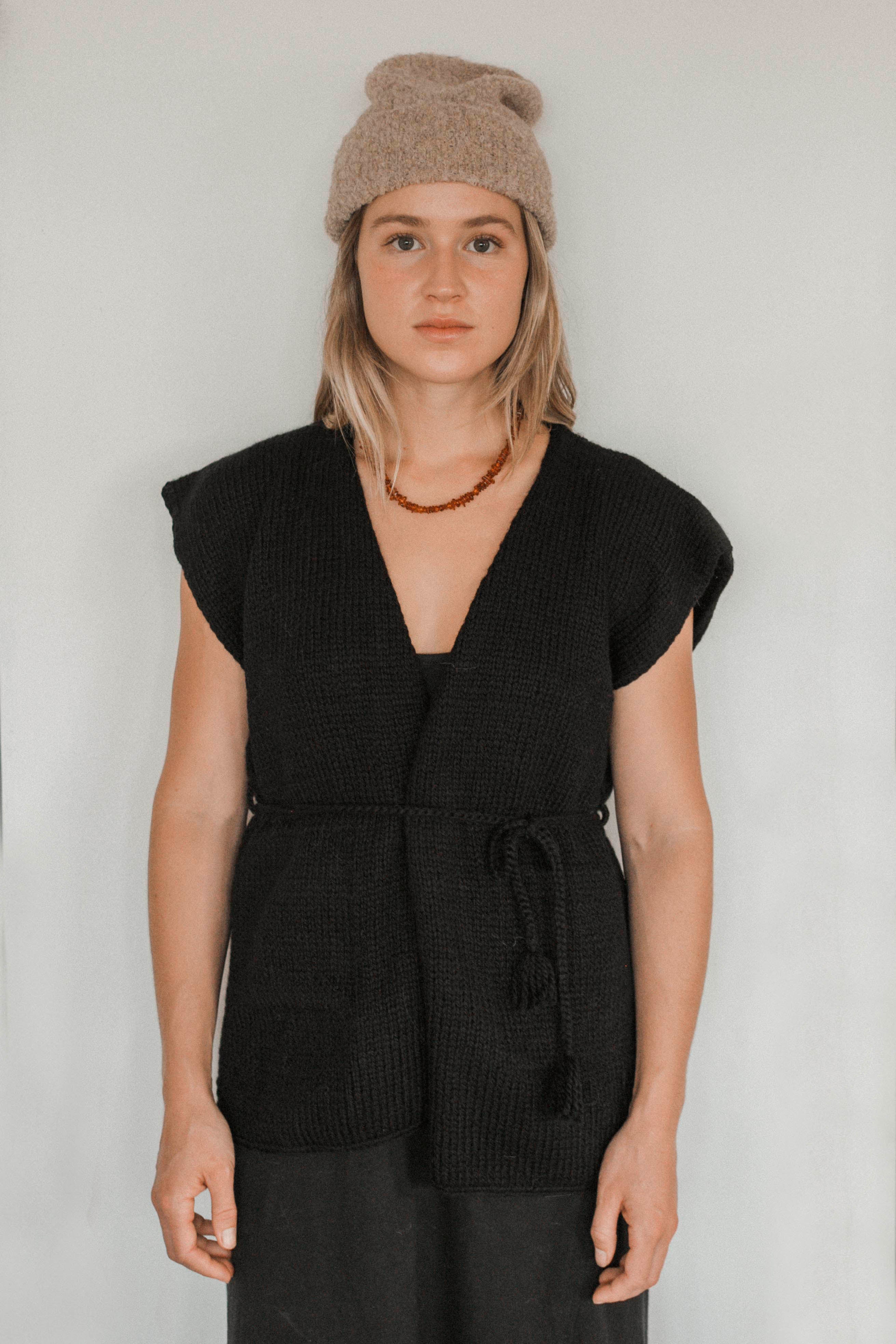 Wren Andean Wool Vest - Black