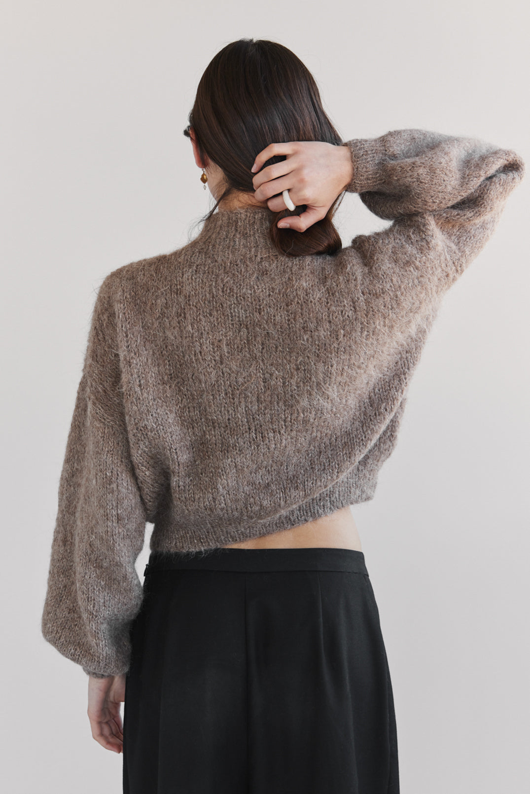 Suri Alpaca Crop - Taupe