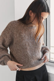 Suri Alpaca Crop - Taupe
