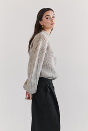 Ama Alpaca Jumper - Beige