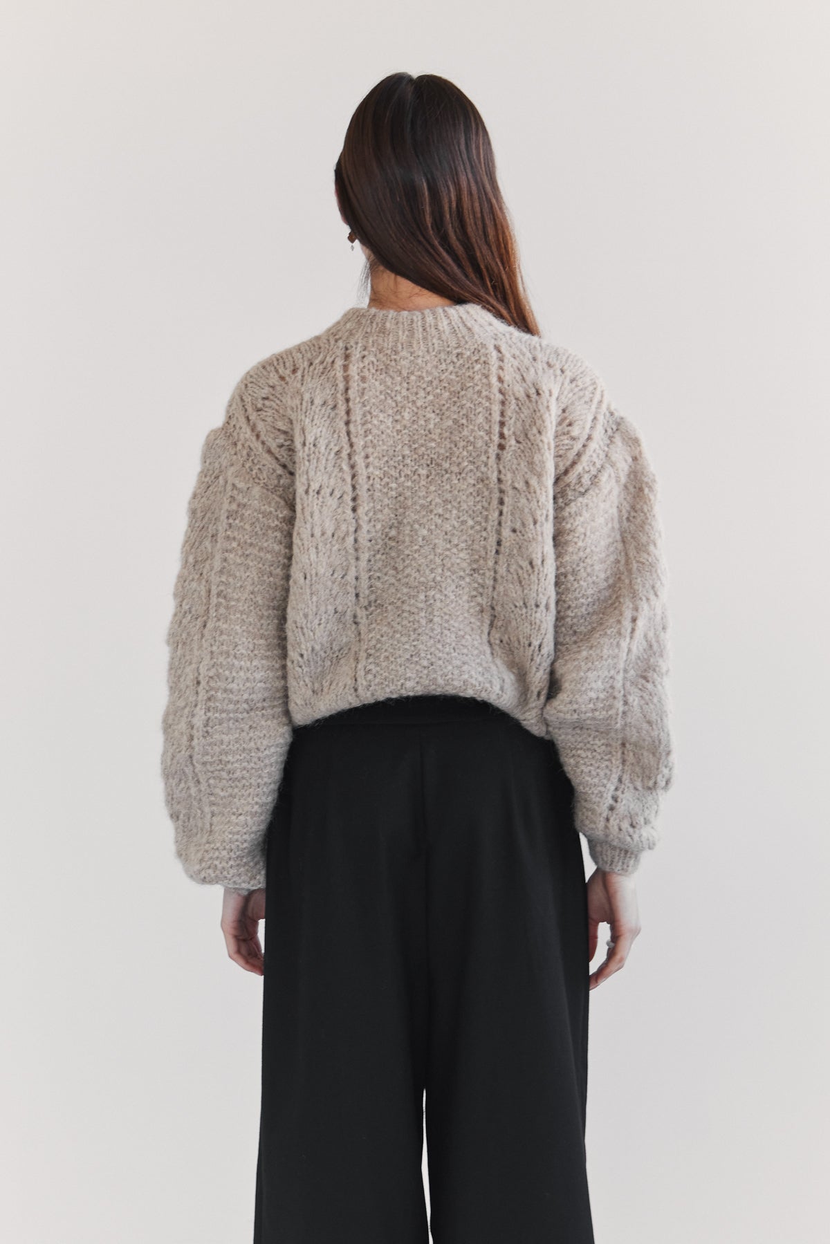 Ama Alpaca Jumper - Beige