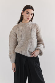 Ama Alpaca Jumper - Beige