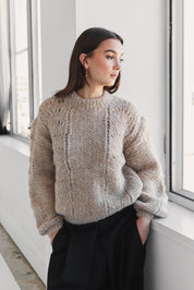 Ama Alpaca Jumper - Beige