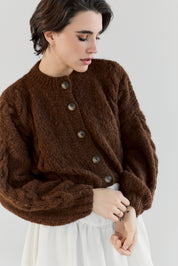 NEW colour - Lima Alpaca Cardigan - Chocolate