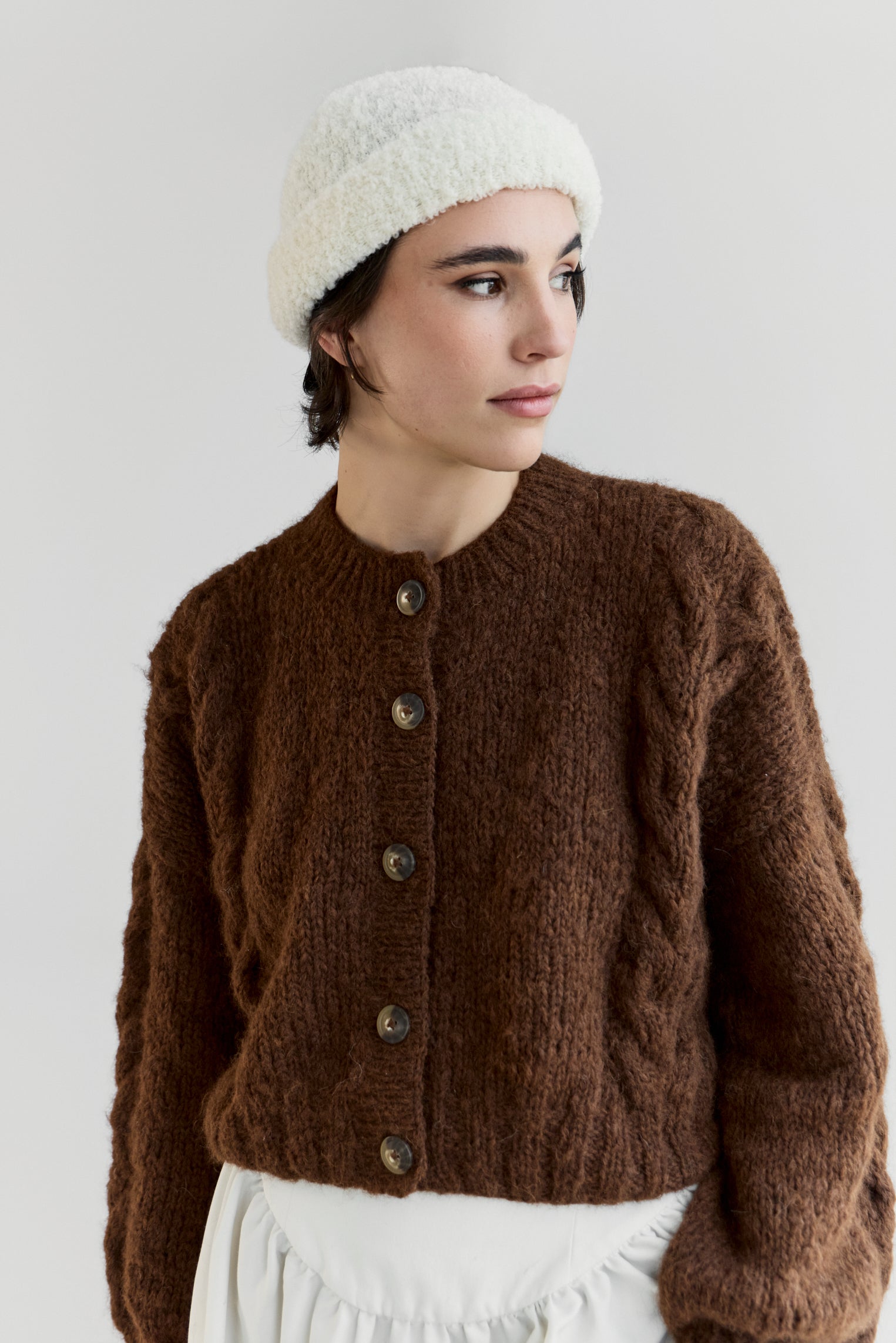 NEW colour - Lima Alpaca Cardigan - Chocolate