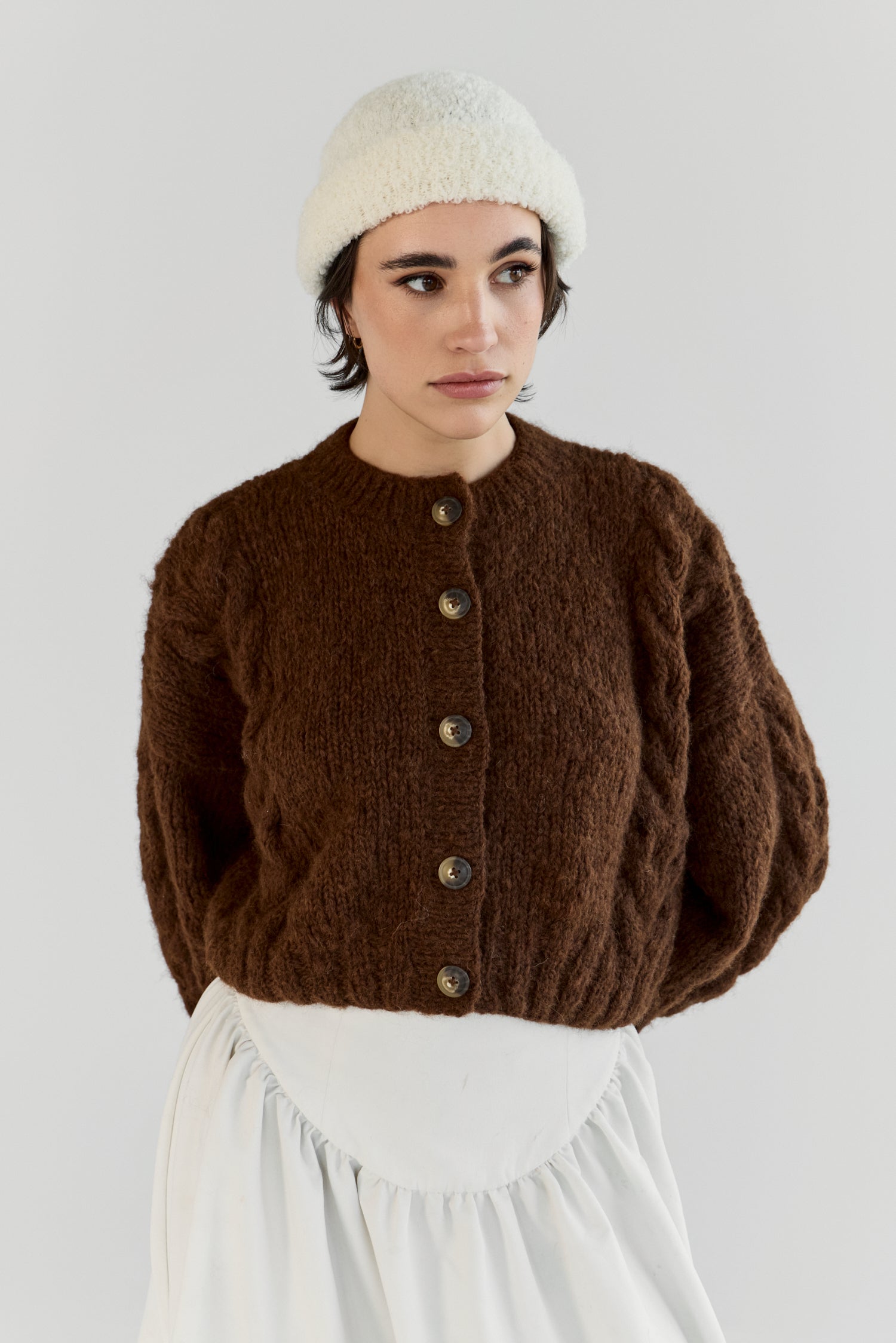 NEW colour - Lima Alpaca Cardigan - Chocolate