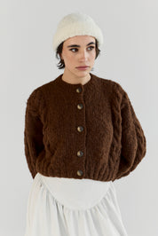 NEW colour - Lima Alpaca Cardigan - Chocolate