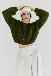 NEW colour - Lima Alpaca Cardigan - Meadow Green